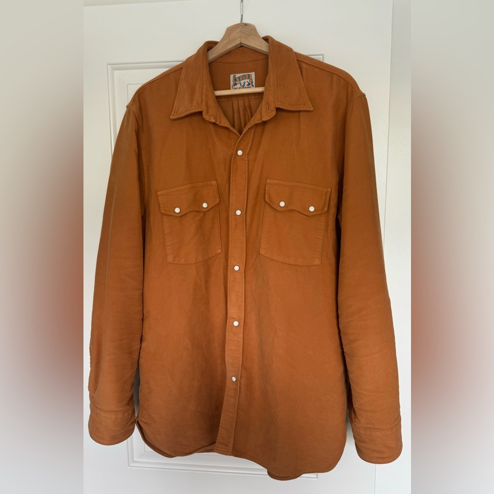 Wythe Moleskin Shirt-Duck Brown-Large
